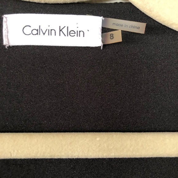 Calvin Klein Black Long Gown Metal Waist Detail 8 - Picture 5 of 7